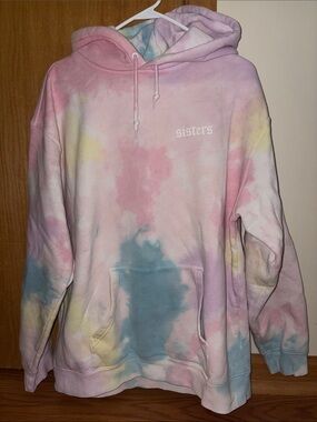 Sisters Tie Dye Pullover Hoodie